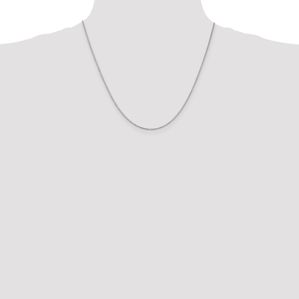 10k WG 1.1mm Box Chain - Product Photo