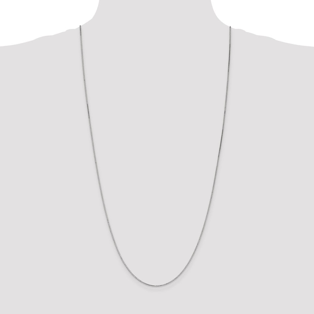 10k WG 1.1mm Box Chain - Product Photo