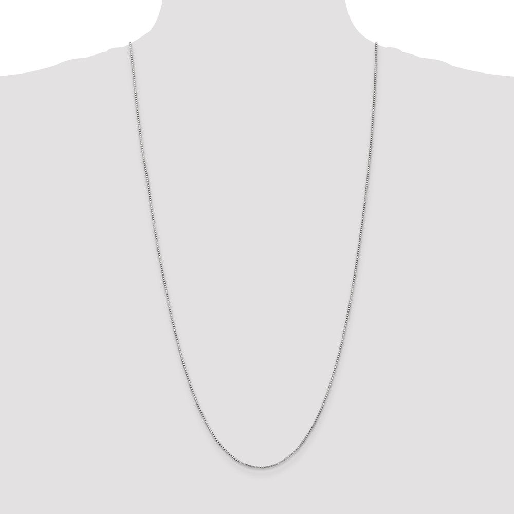 10k WG 1.25mm Box Chain - Product Photo