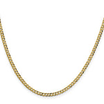 10K 3.1mm Lightweight Flat Cuban Chain - Product Photo