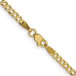 10K 3.1mm Lightweight Flat Cuban Chain - Product Photo