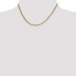 10K 3.1mm Lightweight Flat Cuban Chain - Product Photo