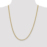 10K 3.1mm Lightweight Flat Cuban Chain - Product Photo