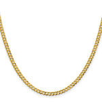 10K 3.7mm Lightweight Flat Cuban Chain - Product Photo