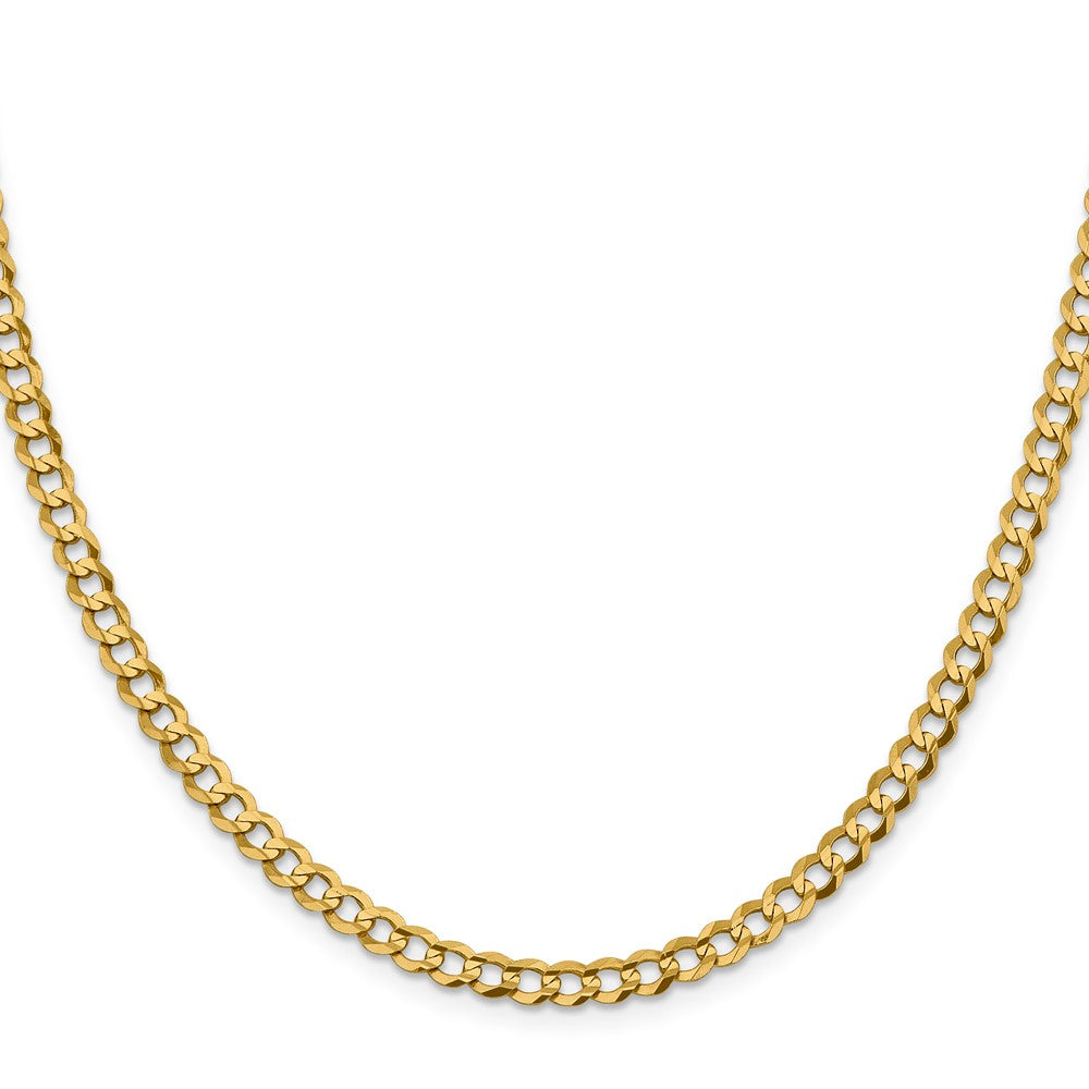 10K 4.7mm Lightweight Flat Cuban Chain - Product Photo