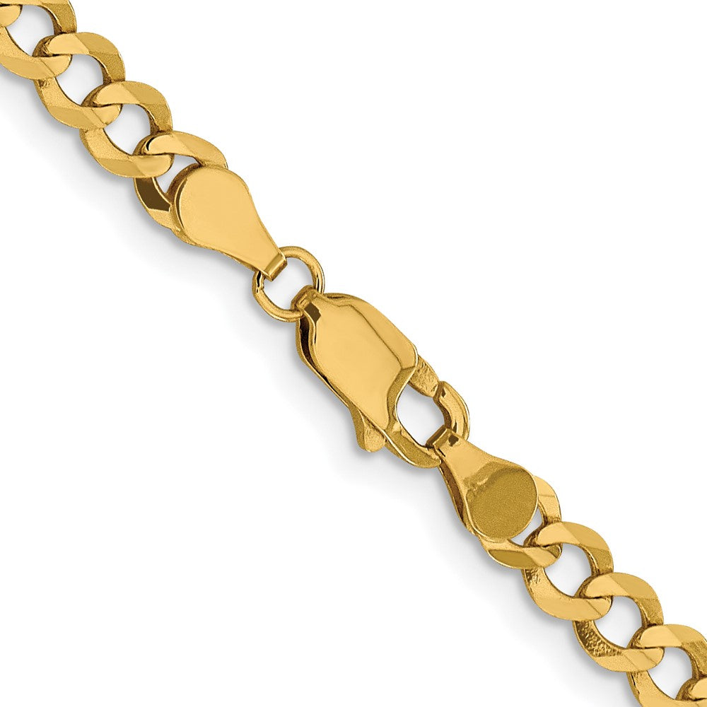 10K 4.7mm Lightweight Flat Cuban Chain - Product Photo