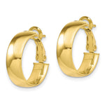 10K Yellow Gold 5.8mm Polished Hoop Earrings - Product Photo