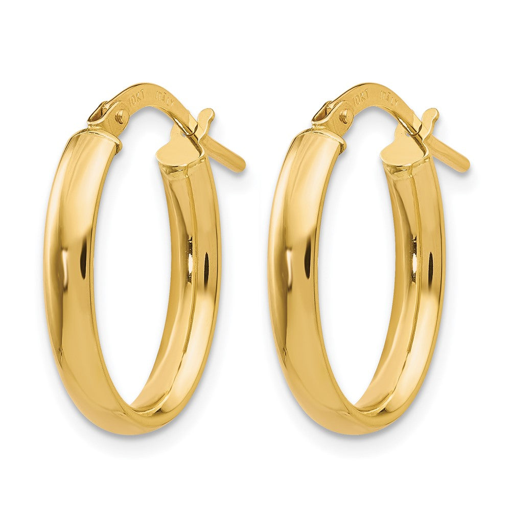 10K Yellow Gold Polished Yellow Gold Hoop Earrings