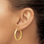 Leslie's 10K Polished Twisted Round Hoop Earrings - Product Photo