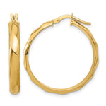 Leslie's 10K Polished Twisted Round Hoop Earrings - Product Photo