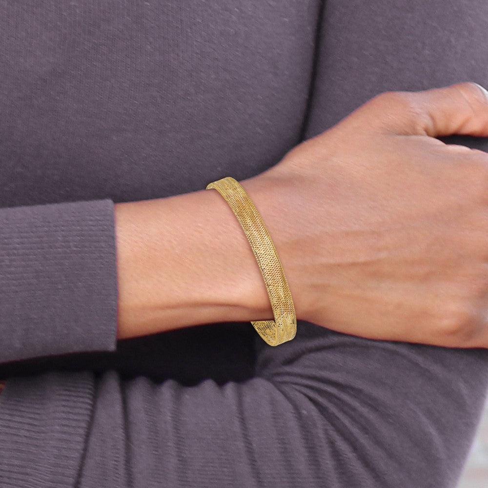 Leslie's 10K Polished Stretch Bangle - Product Photo