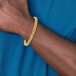 10k 7mm Hand-polished Miami Cuban Chain - Product Photo
