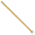10k 8.7mm Hand-polished Miami Cuban Chain Link Bracelet - Product Photo