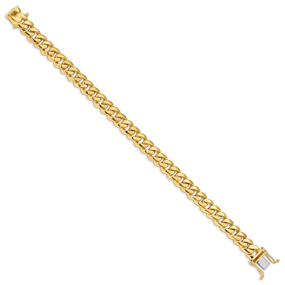 10k 8.7mm Hand-polished Miami Cuban Chain Link Bracelet - Product Photo