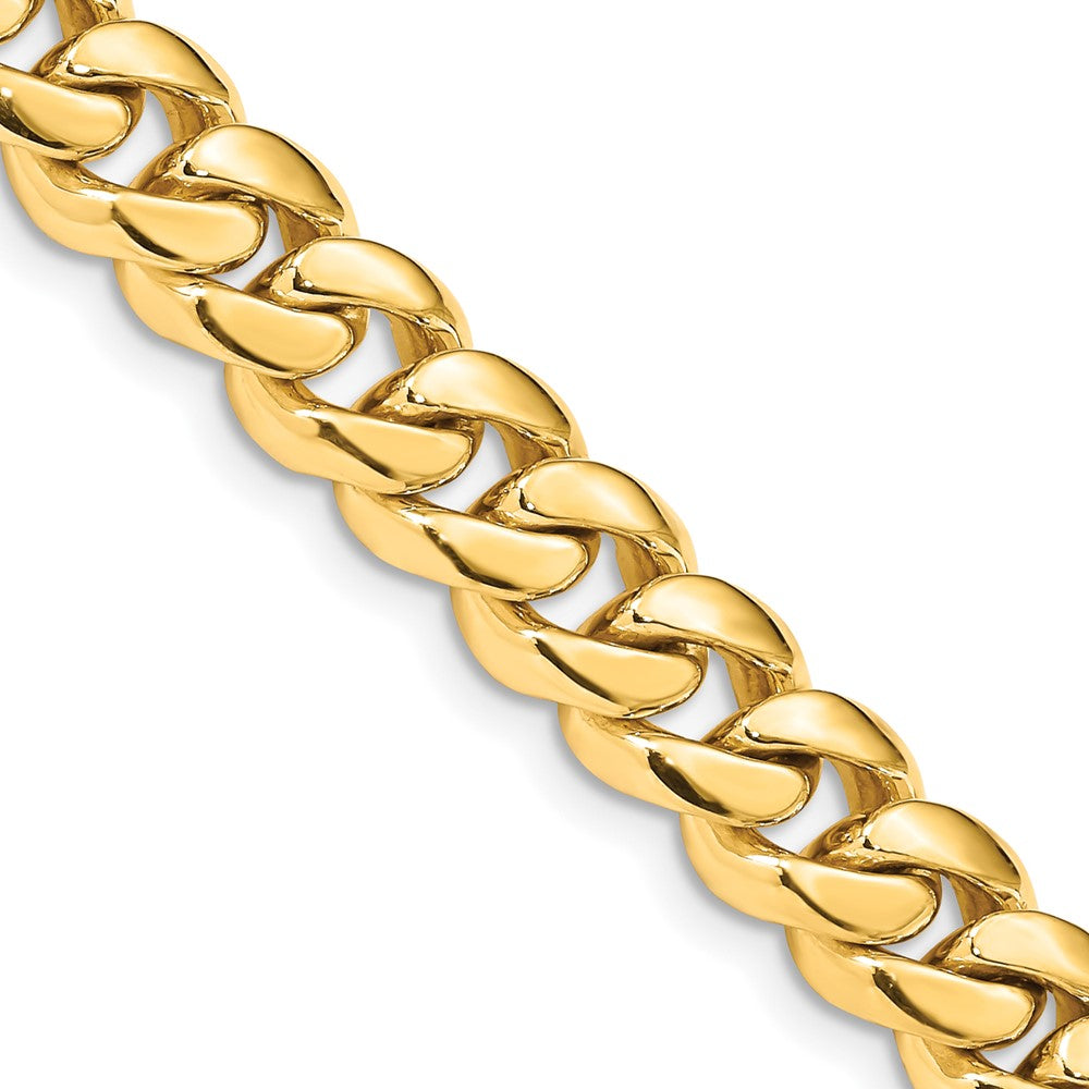 10k 8.7mm Hand-polished Miami Cuban Chain - Product Photo