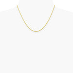 10K Yellow Gold 1.3mm Diamond-Cut Machine Made Rope Chain Necklace 16"-24" - Product Photo
