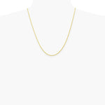 10K Yellow Gold 1.3mm Diamond-Cut Machine Made Rope Chain Necklace 16"-24" - Product Photo
