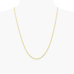10K Yellow Gold 1.3mm Diamond-Cut Machine Made Rope Chain Necklace 16"-24" - Product Photo