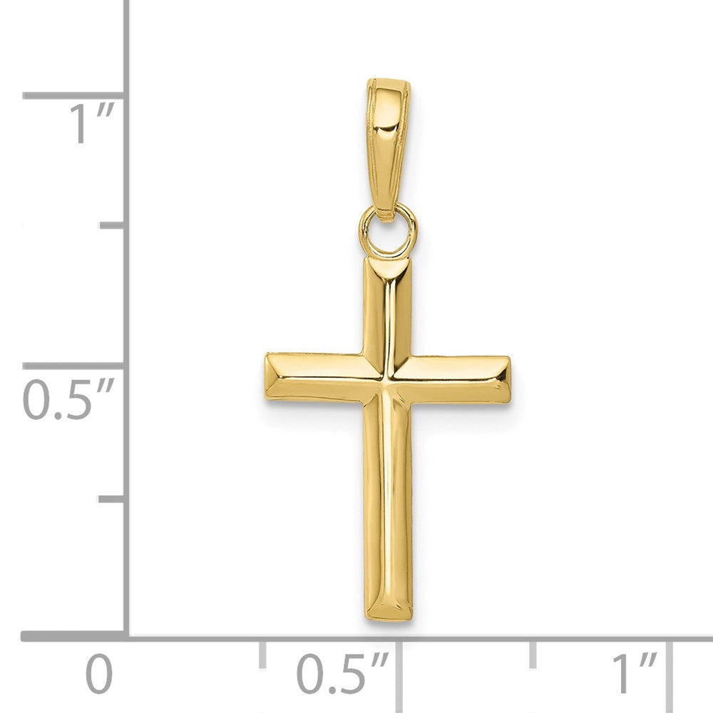 10K / 14K Yellow Gold Small Cross Pendant - Product Photo