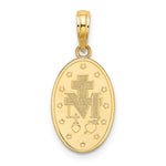 10K / 14K Yellow Gold Miraculous Medal Pendant - Product Photo