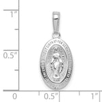 10K / 14K White Gold Miraculous Medal Pendant - Product Photo