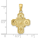 10k 4-Way Medal Pendant - Product Photo