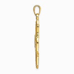 10K / 14K Yellow Gold Four-Way Medal Pendant - Product Photo