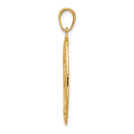 10K / 14K Yellow Gold Saint Christopher Medal Pendant - Product Photo