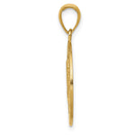 10K / 14K Yellow Gold Saint Christopher Medal Pendant - Product Photo