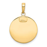 10K / 14K Yellow Gold Saint Christopher Medal Pendant - Product Photo