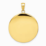 10K / 14K Yellow Gold Saint Christopher Medal Pendant - Product Photo