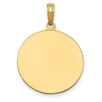 10K / 14K Yellow Gold Saint Joseph Medal Pendant - Product Photo