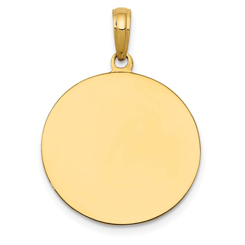 10K / 14K Yellow Gold Saint Joseph Medal Pendant - Product Photo