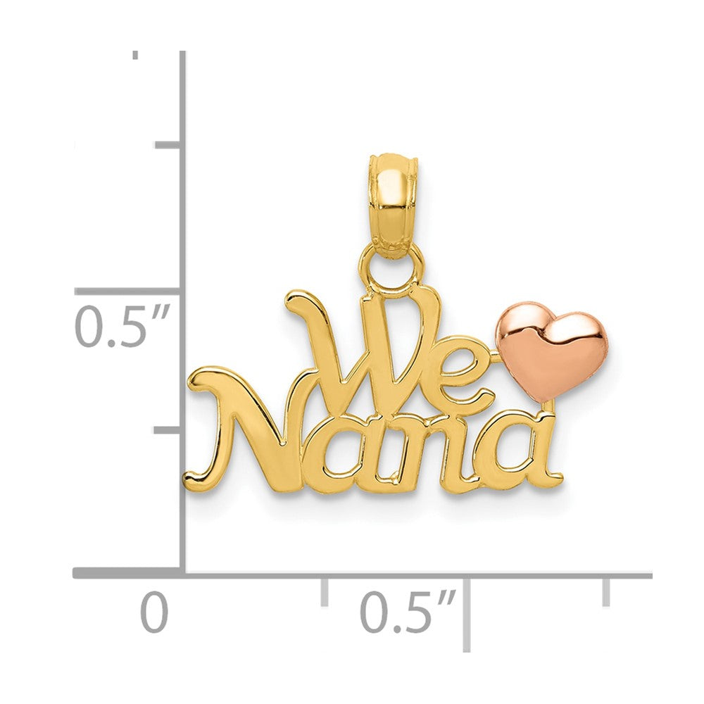10k Two-Tone We Love Nana Charm - Product Photo