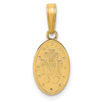 10K / 14K Yellow Gold Miraculous Medal Charm - Product Photo