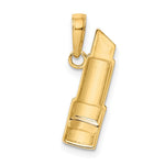 10K W/Rhodium Enameled Lipstick Charm - Product Photo