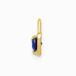 10K / 14K Yellow Gold 10ky September Synthetic Birthstone Heart Charm - Product Photo