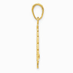 10K / 14K Yellow Gold Polished Christmas Tree Pendant - Product Photo