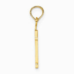 10K / 14K Yellow Gold Number 1 Block Charm - Product Photo