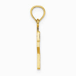 10K / 14K Yellow Gold Number 2 Block Charm - Product Photo