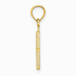 10K / 14K Yellow Gold Number 8 Block Charm - Product Photo