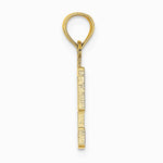 10K / 14K Yellow Gold Number 9 Block Charm - Product Photo