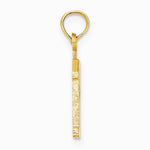 10K / 14K Yellow Gold Number 12 Pendant - Product Photo
