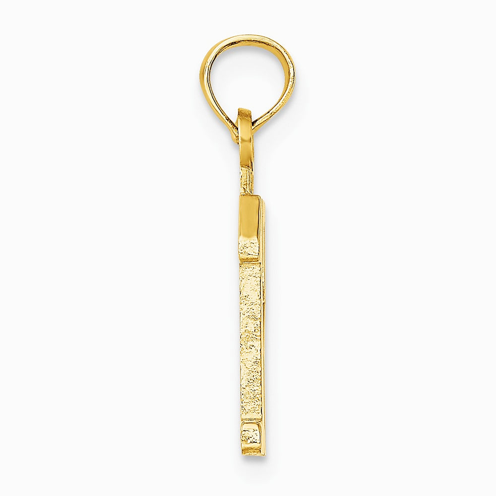 10K / 14K Yellow Gold Number 12 Pendant - Product Photo