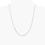 10K White Gold 1.65mm Diamond-Cut Cable Chain Necklace 16"-24" - Product Photo