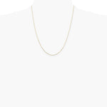 10K Yellow Gold .8mm Diamond-Cut Round Open Link Cable Chain Necklace 16"-24" - Product Photo
