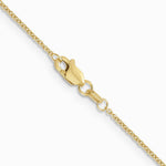 10K Yellow Gold 1.2mm Cable Chain Necklace 16"-24" - Product Photo