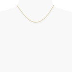 10K Yellow Gold 1.2mm Cable Chain Necklace 16"-24" - Product Photo