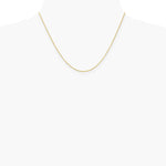 10K Yellow Gold 1.2mm Cable Chain Necklace 16"-24" - Product Photo