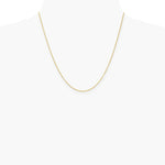 10K Yellow Gold 1.2mm Cable Chain Necklace 16"-24" - Product Photo